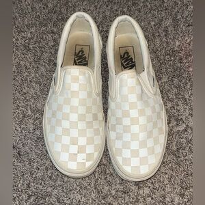 white checkered vans